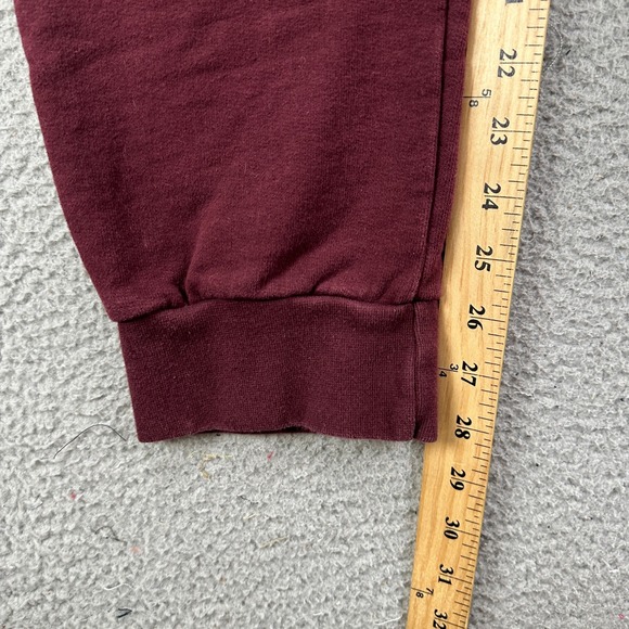 American Eagle Mens Performance Jogger Pants XL Burgundy Drawstring Stretch Logo - Picture 6 of 8